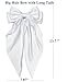 DTERSE Hair Bows for Women Big Bows Hair Accessories for Womens Girls 10PCS, Valentine's Day Hair Bows for Women Cute Oversized Bow Hair Clips with Long Tails, Silky Satin Ribbon Bows for Hair