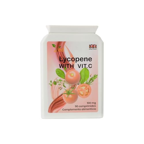Suplemento de licopeno Ved | Súper fuerza, próstata y salud cardíaca | Impulsar el sistema inmune | Súper antioxidante | 100mg x 90 tabletas