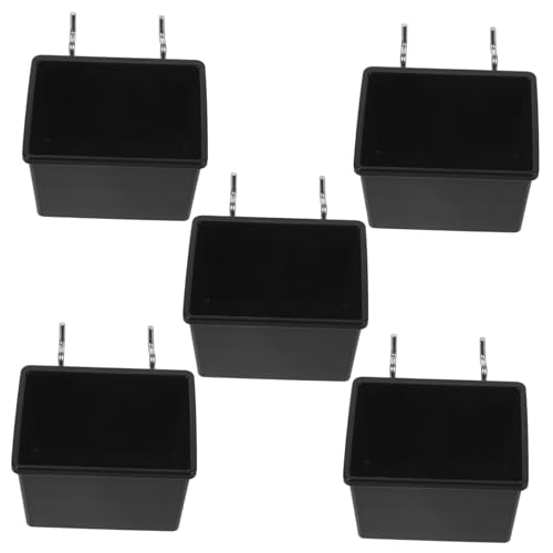 Yardenfun Peg Board Bin Set 5pcs Utility Bins for Organizing Tools Garage Shop Sturdy Easy to Assemble