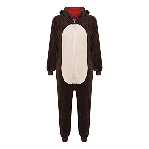 A2Z 4 Kids Girls Boys Wolf Costume Jumpsuits Soft Plush Fleece Playsuit - E.Soft Wolf 9-10 - Image 5