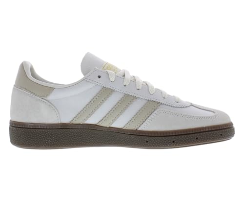 Image of adidas Handball Spezial Suede Womens Shoes Size 9.5, Color: Aluminum /Wonder Beige