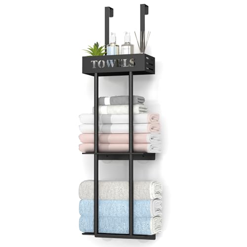 Over The Door Towel Rack, 3 Tier Hanging Towel Rack