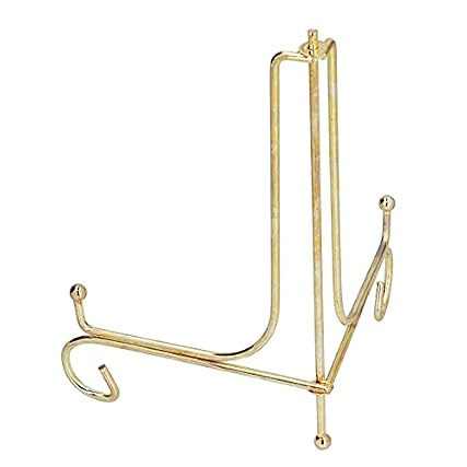 HETHLIF Clock Stand Metal Round Porcelain Plate Bracket Display Stand for Home Office, Stylish Iron photo HETHLIF Clock Stand Metal Round Porcelain Plate Bracket Display Stand for Home Office, Stylish Iron