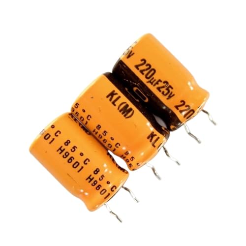 Condensadores electrolíticos de audio KL 25V 33UF naranja pack de 20 unidades para repuestos