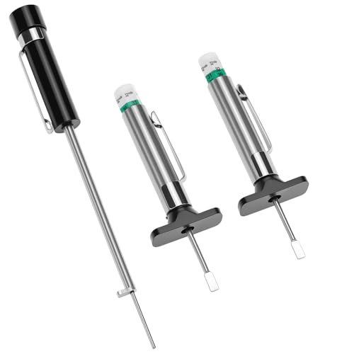 QWORK Tire Tread & Brake Pad Gauge Set