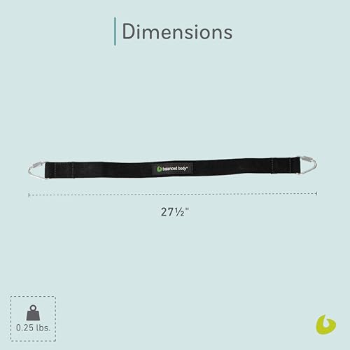 balanced body medium cotton or padded footstrap for pilates reformer compatible with studio reformer xsr or revo footbar pilates equipment accessory 275 inches