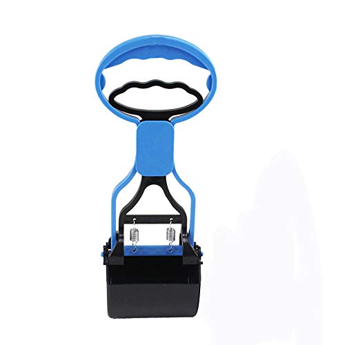 Pepisky Non-Breakable Pet Pooper Scooper Portable Dog Pooper Scooper with Long Handle & High Strength Durable Spring Poop Waste Pick Up Rake Tool