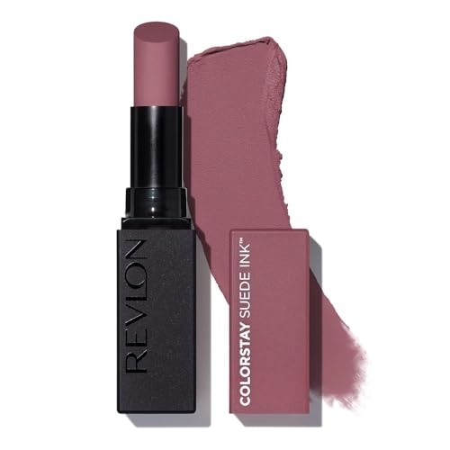 REVLON ColorStay Suede Ink, Barra de Labios Mate de Larga Duración con Fórmula No-Transfer, Enriquecido con Vitamina E, Hasta 8H de Cobertura Total, Tono 012 Power Trip 2,55g