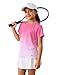4 Pack: Youth Girls Athletic Shirts, Short Sleeve Dry Fit Apparel Tech Tshirts, Sports Activewear for Kids Teens (Set 10, Youth Large)