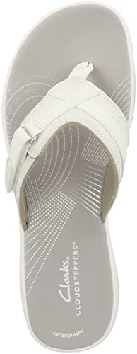 Clarks Women's Brinkley Sea Flip Flops, White (White Synthetic-), 5 UK | Image 1