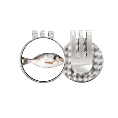 Marqueur de balle de golf Ocean Fish Activity Food émail rouge aimanté