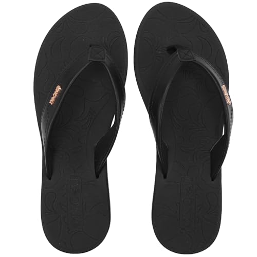 Oncai Flip Flops For Women Yoga Mat Non-Slip Thong Sandals Summer Beach Slippers With Arch Support Black Size 8 thumb #6