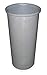 8 qt. Round Gray Trash Can