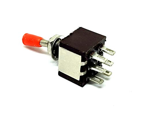 Image of INVENTO 2pcs Electrical DIY 3A /5A AC 250V /125V DPDT ON-Off 6 Pin 2 Way Toggle Switch for Guitar Car Motorcycle
