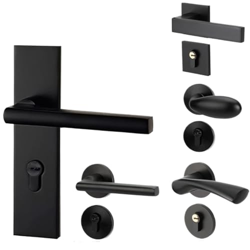 Poignée de porte intérieure avec verrouillage silencieux pour chambre