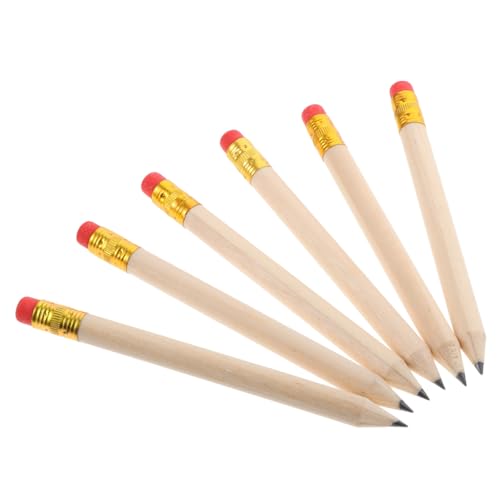 Lápices de golf de madera Alipis x50 con borrador rojo miniatura 1