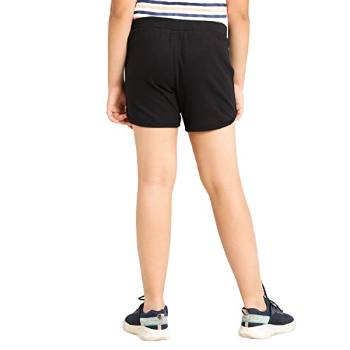Image of Real Basics Premium Cotton Shorts for Girls - Regular Fit Printed Girl Shorts (Pack of 1)