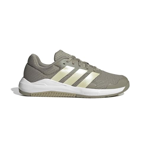 adidas Damen Dropset Base Training Shoes, Silver Pebble/Ice Gold Met./Wonder Cargo, 44 2/3 EU – Ansicht 2