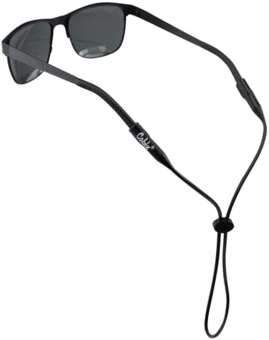 Cablz Silicone Eyewear Retainer | Waterproof Eyewear Retainer Strap, 16 in (Black)