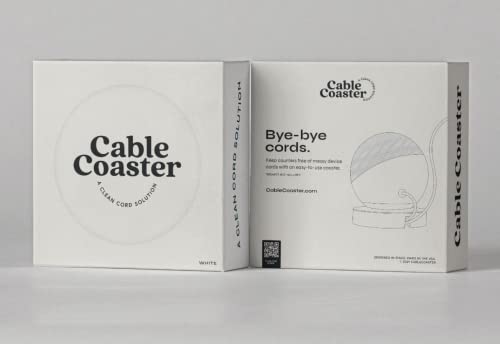 Range-câble blanc Echo Dot et HomePod Mini pour libérer l'espace