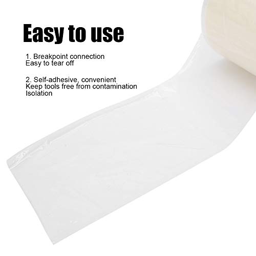 1200 Blatt/Rollsperrfolie, beschlagfreie Kunststoff-Tätowierungsschutzfolie, Schutzinstrumente zum Schutz der Ausrüstung(Colorless and transparent)