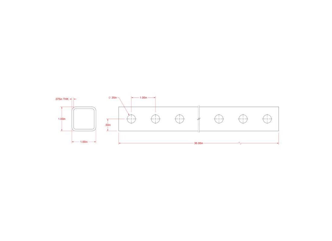 Steelworks Boltmaster Siebrohr, 1-1/10,2 Cm Durchmesser, Verzinkt – Perfekt Für Geländer & Konstruktionen