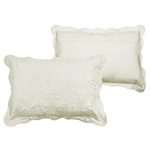 vctops Quilted Cotton Pillow Shams