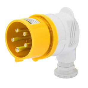 Clavija macho 32a industrial 3P+T Gewiss 60 iec de 110v para base aérea aérea