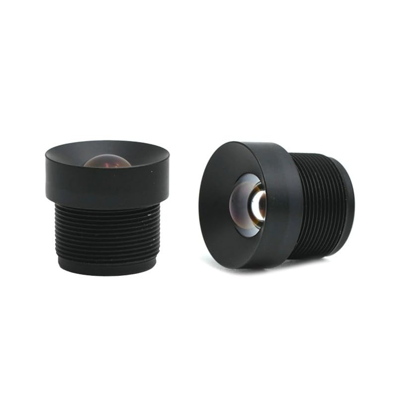 Objectif M12 6mm HD 5MP lot de 2 lentilles grand angle sans distorsion pour caméra