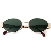 Amazon.com: DQbhzh Retro Oval Sunglasses for Women Men  display picture 3