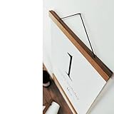 Gdfnmogo Colgador de madera de teca para pósteres, colgador de pergamino de teca natural para 31 cm