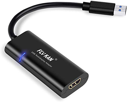 USB 2.0 / 3.0 to HDMI Adapter - External Video Graphics Card for Multiple Monitors 2048 X 1152 / 1920 X 1080 (Compatible for Windows 10/8.1/8/7)