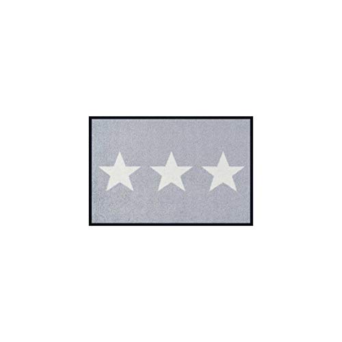 Wash & Dry Zerbino Stars Grey, 40 x 60 cm