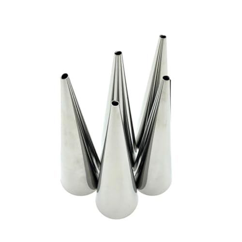 TOYANDONA 10 Moldes Grandes para Croissants de Acero Inoxidable 430 Molde para Hornear Rollos de Masa Espiral Reutilizable y Resistente al Calor Apto para Horno y Lavavajillas Perfectos