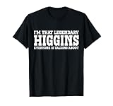 Higgins Surname Funny Team Family Last Name Higgins T-Shirt