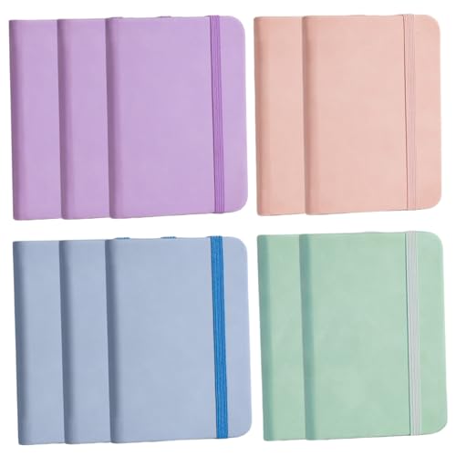 Cuaderno de bolsillo de cuero A7 mini bloc de notas elegante con acabados de alta calidad