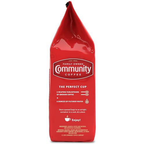Image of Community Coffee French Vanilla Flavored Ground Coffee, Medium Roast, 12 oz Bag (Pack of 2)