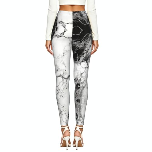 Leggings de compresión con diseño moldeador y estampado mármol 3