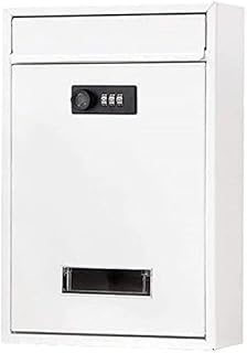 HytTer Wall-Mount Mailbox,Drop Box,Wall Mounted Vertical – Key Lock Mail Box Medium Capacity Rust-Proof Metal Post Box Locking Mailboxes Mailboxes for outside/Black