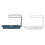 4.Der Schwammseifenhalter zeichnet sich durch ein intimes Design und eine versetzte Struktur aus. Sie kknnen einige weiche Handtücher an den Haken hhngen, die bequem zu verwenden sind und Ihre Küchenstoffe trocken, belüftet, sauber und hygienisch halten