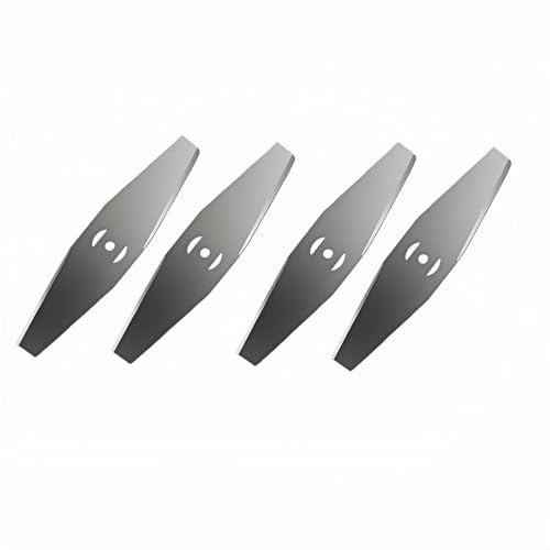 4-Pack Metal Lawn Mower Blade Replacement Set | Universal Grass Trimmer Blades | Durable