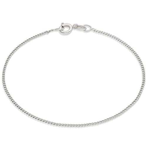 Image of Amazon Essentials Sterling Curb Chain Bracelet