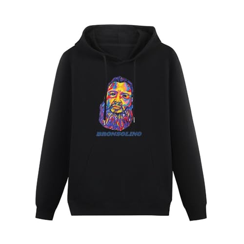 DearIrean Action Bronson Bronsolino Color Art Hoody Unisex Ptinted Hoodies Long Sleeve Men's Hooded with Pocket Black XXXL
