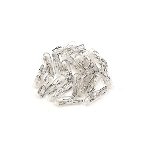 uxcell 20 piezas T5 24V 1.2W luz LED amarilla interior