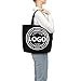 Custom Tote Bags for Women with Logo Text Picture, Personalized Tote Bag Gifts for Friend Mom Teacher Sister,Customized Shopping Handmade Totes Beach Bag