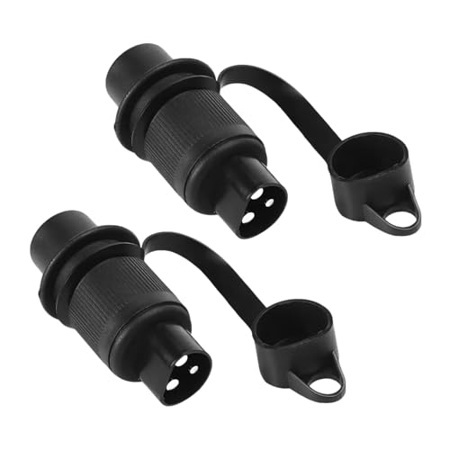 Leruiyezs Enchufe 12 V Adaptador Remolque con 3 Pines DIN 9680 CE ROHS Eléctrico 12V Polos Tractor
