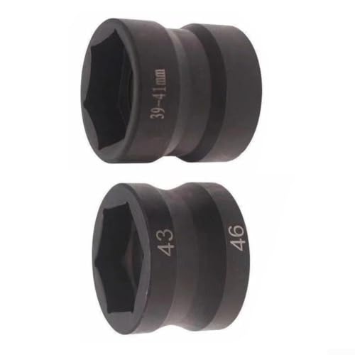 Image of Motorcycle Scooter Pulley Nut Socket Wrench with Dual Heads Accepts 39mm 41mm and 43mm 46mm Dimensions Steel Build