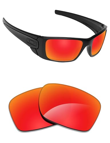 Lentilles Fuel Cell Oakley polarisées Alphax Fire Red d'une clarté optique exceptionnelle