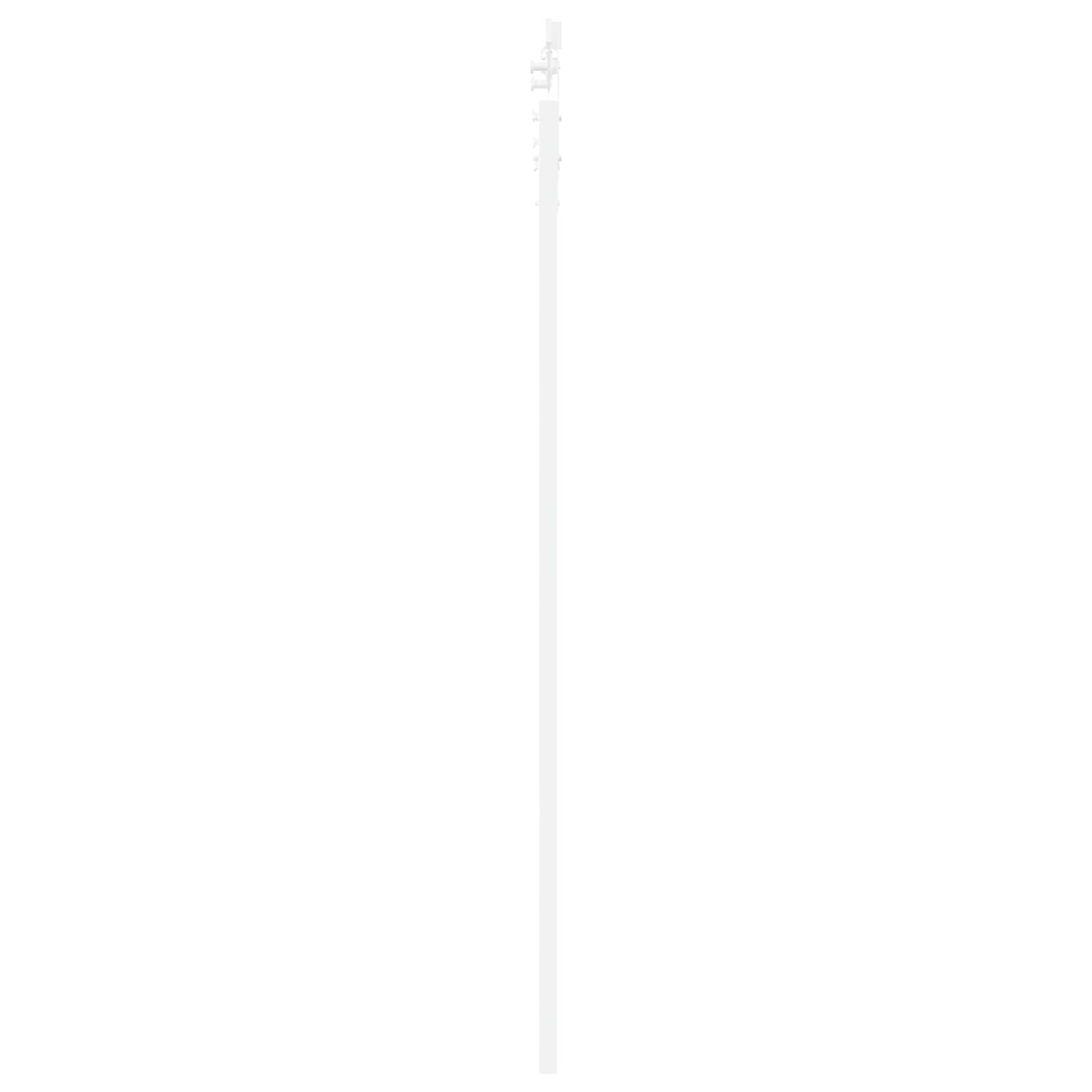 Puerta corredera ORKDAL blanca de madera de pino maciza de 83 x 202 cm con riel deslizante de acero pulverizado, deslizamiento silencioso, diseño que ahorra espacio para interiores y fácil