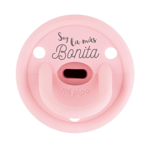 Mi Pipo - Chupete Personalizado Divertido Gummy | Chupete Bebe Silicona, Tetina Fisiologica, 0-36 Meses | Personalizado con Frase, Suave, Cómodo | Seguro, Libre BPA, Fácil de Limpiar | Rosa Candy Mi Pipo - Chupete Personalizado Divertido Gummy | Chupete Bebe Silicona, Tetina Fisiologica, 0-36 Meses | Personalizado con Frase, Suave, Cómodo | Seguro, Libre BPA, Fácil de Limpiar | Rosa Candy